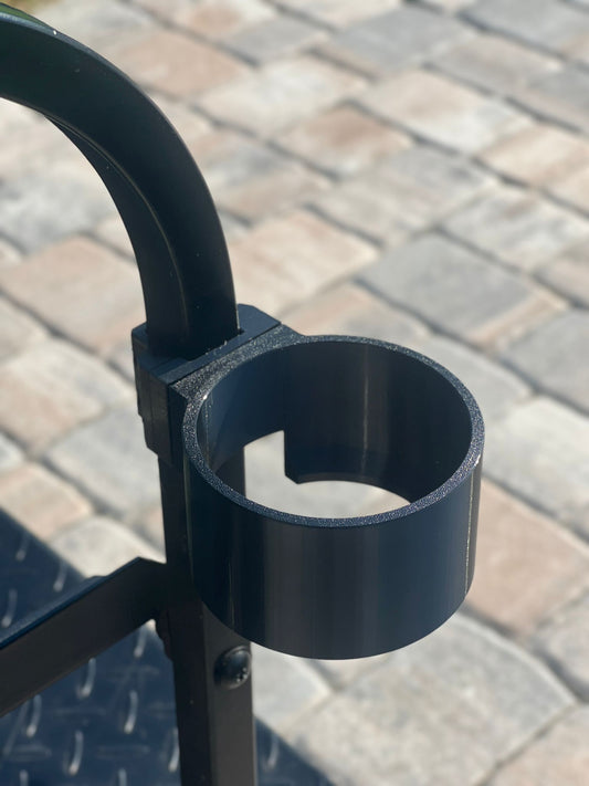 Golf Cart Cup Holder Mount ICON/Club Car/EZGO – Modular Quick-Clip for 1in, 1.25in, 25/32mm Grab Bar / Yeti & Stanley – Skurrrrts Customs