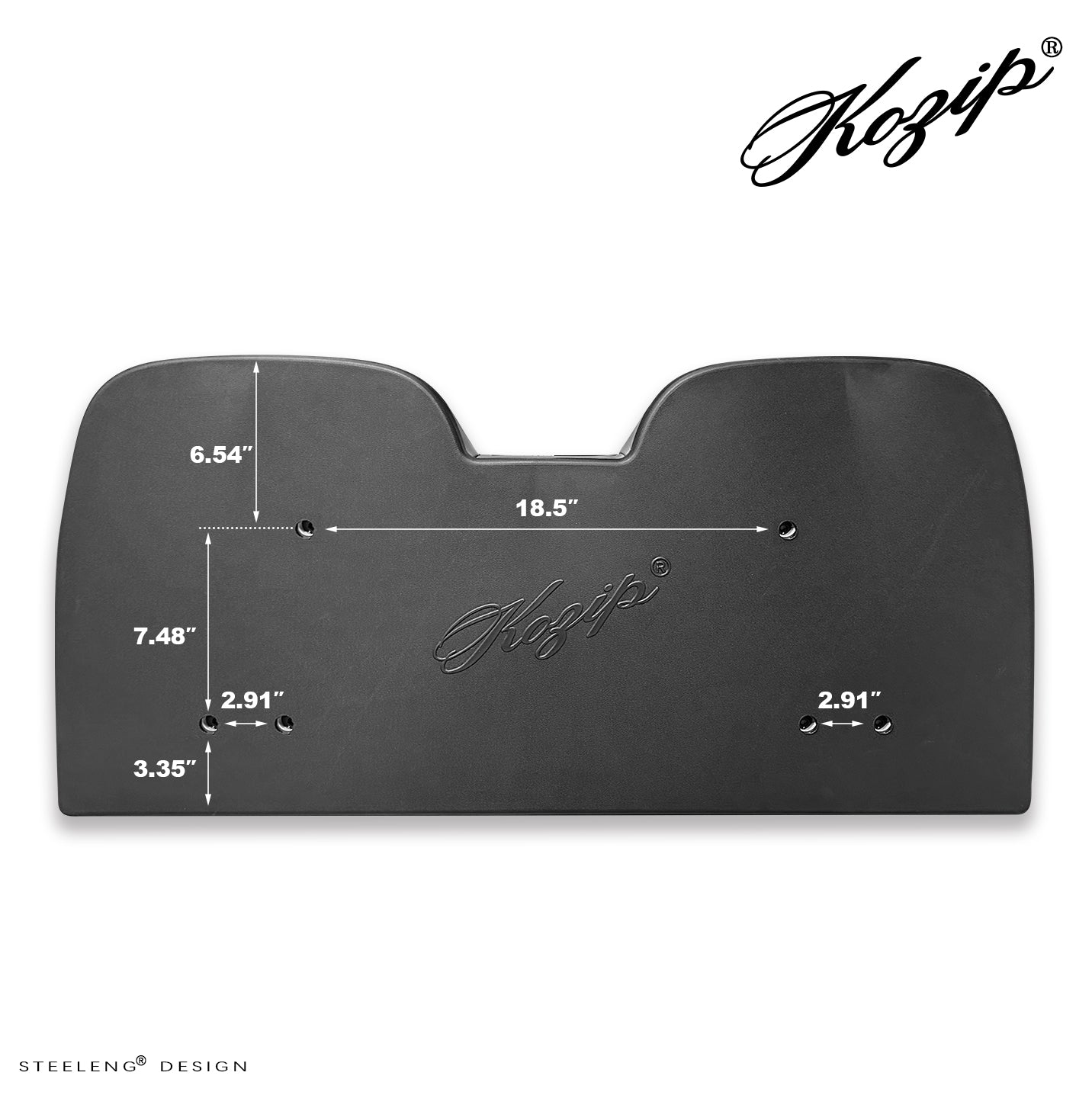 KOZIP CLUB CAR PRECEDENT/TEMPO GOLF CART FRONT SEAT/BACKREST CUSHION SET BLACK