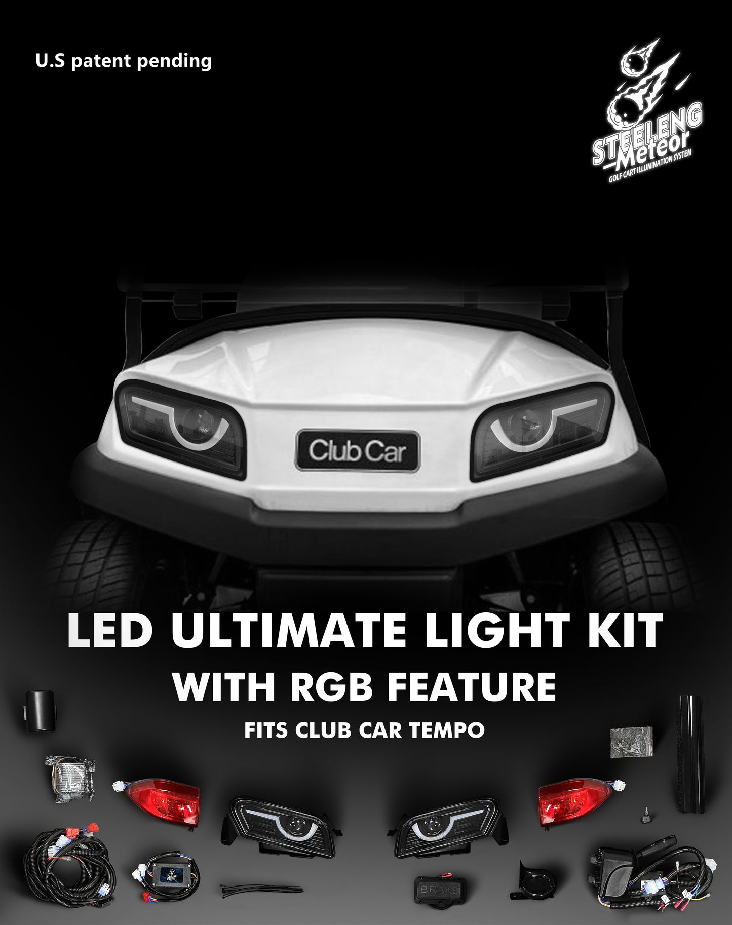 LED ULTIMATE LIGHT KIT WITH RGB FEATURE FITS CLUB CAR TEMPO (12V)
