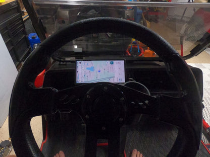 Golf Cart Phone Mount MagSafe Compatible | Universal Steering Column Holder for Club Car, EZGO, ICON, Yamaha